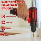Conjunto de bits magnéticos para aparafusadora de gesso cartonado Rafford, haste hexagonal de 1/4", ponta Phillips para berbequins manuais/elétricos, metal revestido resistente à ferrugem