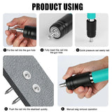 Mini pistola de pregos manual em aço para betão e metal, ferramenta de rebitagem em aço, dispositivo para ranhuras de ancoragem em paredes, para processos de tração potentes.