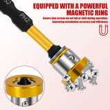 Conjunto de bits magnéticos para aparafusadora de gesso cartonado Rafford, haste hexagonal de 1/4", ponta Phillips para berbequins manuais/elétricos, metal revestido resistente à ferrugem