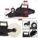 Ferramenta de aplicação de fita para gesso cartonado, modelo banjo, para juntas de placas de gesso, com roda reversível para cantos interiores, dispensadora para reparações em gesso cartonado
