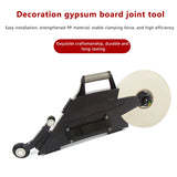 Ferramenta de aplicação de fita para gesso cartonado, modelo banjo, para juntas de placas de gesso, com roda reversível para cantos interiores, dispensadora para reparações em gesso cartonado