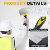 Stainless Steel Putty Knife Scraper Paint Filling Spatula Painters Tool Paint Feed Filling Scraper Spackle Knife for Plaster