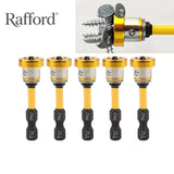 Conjunto de bits magnéticos para aparafusadora de gesso cartonado Rafford, haste hexagonal de 1/4", ponta Phillips para berbequins manuais/elétricos, metal revestido resistente à ferrugem