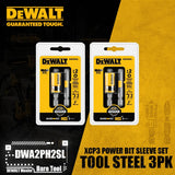 Conjunto de 2 Pontas de Aparafusadora/Berbequim DEWALT DWA2PH2SL XCP3 com Encaixe Máximo Phillips nº 2 S x 2" L em Aço Ferramenta S2