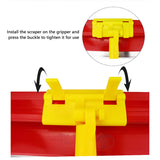 Espátula para alisamento de gesso cartonado com cabo extensor, espátula para massa corrida, adaptador para cabo de lâmina de acabamento para reparação de cantos e aplicação de vedante