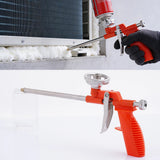 Pistola de espuma expansiva, pistola de cola quente, pulverizador de poliuretano com gatilho de metal, ferramenta de vedação e calafetagem para remodelação de casas