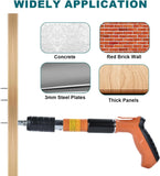 Mini pistola de pregos manual em aço para betão e metal, ferramenta de rebitagem em aço, dispositivo para ranhuras de ancoragem em paredes, para processos de tração potentes.