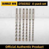 Conjunto de brocas para berbequim de impacto elétrico DEWALT de 4 canais, broca de metal duro de duas arestas para remoção de aparas em paredes de betão